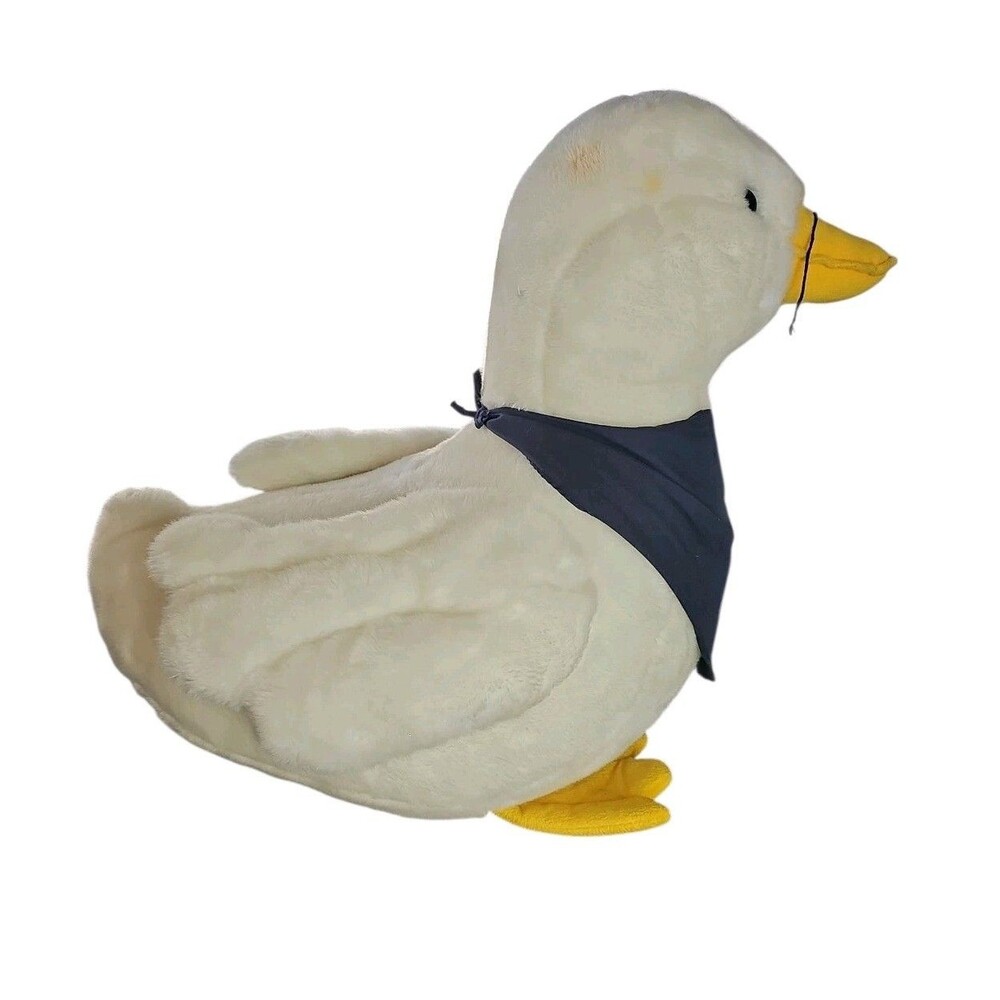 Giant 20"x23" AFLAC Duck w/ Bandana Huge Plush Stuffed Animal JUMBO Talks Sound - Picture 5 of 9